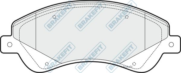 APEC BRAKING stabdžių trinkelių rinkinys, diskinis stabdys PD3094